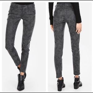 Express Faux  Suede Ankle Leggings gray 07168061